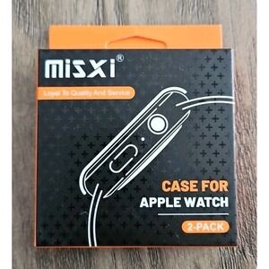 2 PACK Apple WATCH CASE MISXI FOR SERIES 11/10 42MM, TRANSPARENT
